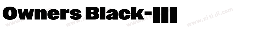 Owners Black字体转换 Owners Black字体转换